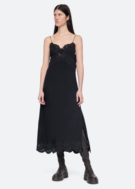 Dresses Black Baylin Slip Dress Women Sea New York Exclusive