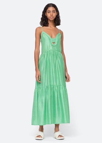 Dresses Sea New York Lime Women Kyle Slip Dress Luxury