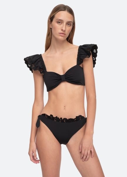Swimwear Women Black|Yellow Sea New York Arabella Bikini Top Enrich