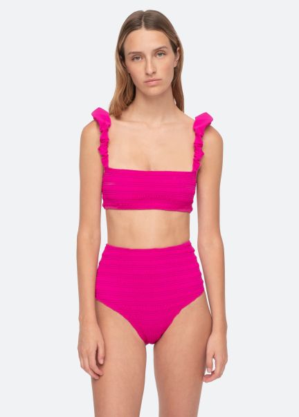 Core Bikini Top Swimwear Women Sea New York Personalized Berry