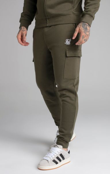 Sik Silk Khaki Essential Cargo Jogger Men Trousers