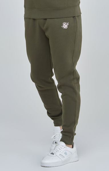 Sik Silk Khaki Essential Cuffed Jogger Trousers Men