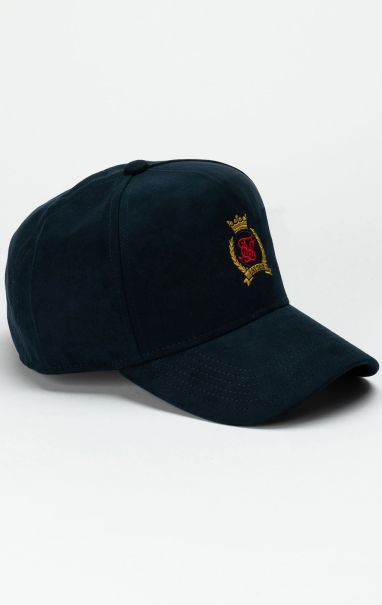 Sik Silk Men Navy Crest Trucker Cap Headwear