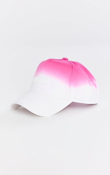 Men Headwear Pink Fade Cotton Trucker Hat Sik Silk