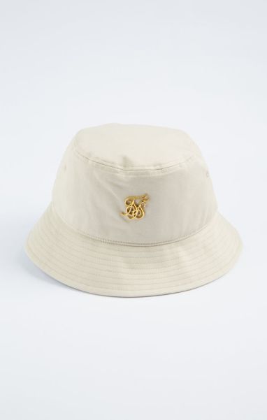 Sik Silk Men Headwear Stone And Gold Bucket Hat