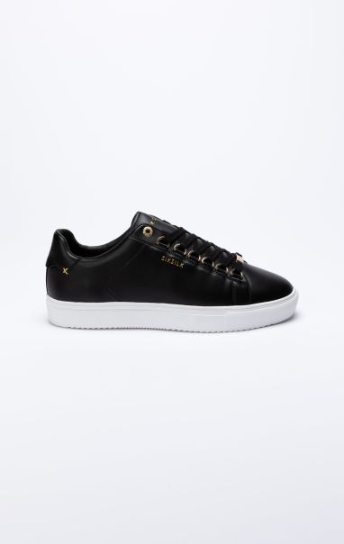 Trainers Men Sik Silk Black Classic Trainer With Metal D-Rings