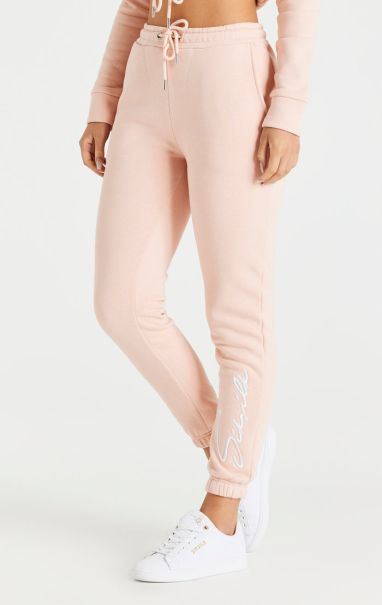 Women Sik Silk Joggers Pink Essential Jogger