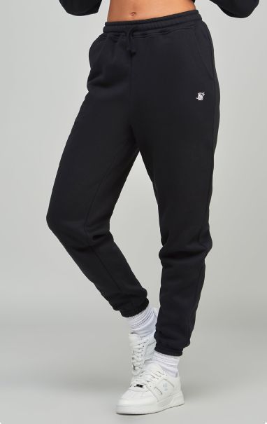 Trousers Women Black Essential Jogger Sik Silk