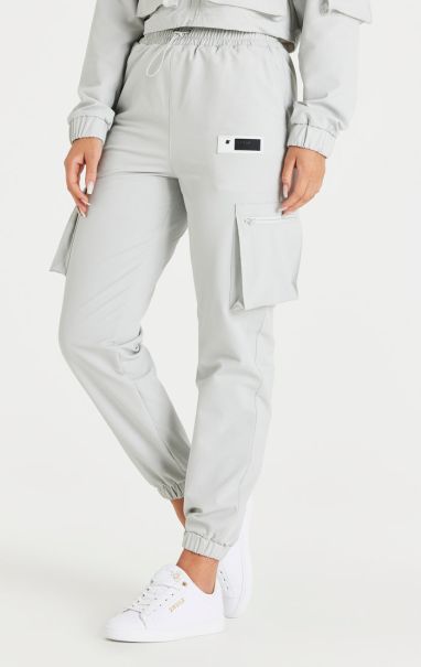 Trousers Grey Cargo Track Pant Sik Silk Women