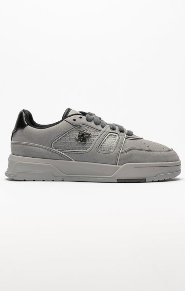Sik Silk Women Grey Mixed Material Low Top Court Trainers Trainers