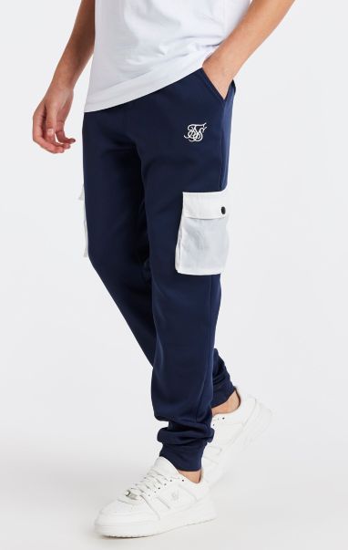 Trousers Sik Silk Juniors Boys Navy Pocket Cargo Pant