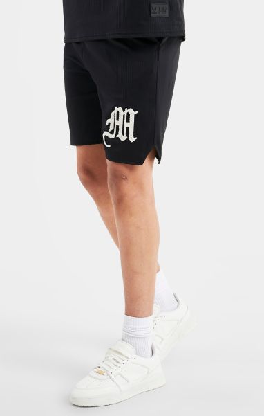 Messi X Siksilk Logo Loose Fit Shorts - Black Juniors Sik Silk Shorts
